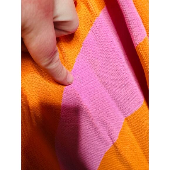 SOLID & STRIPED Carnation Pink Clementine Orange Sia Maxi Dress Size Small - Picture 11 of 16